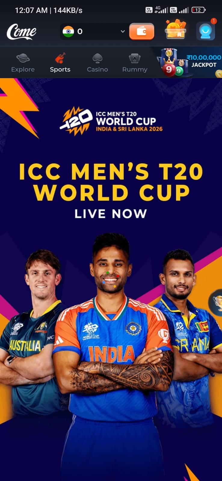 come apk cricket fantasy app dashboard